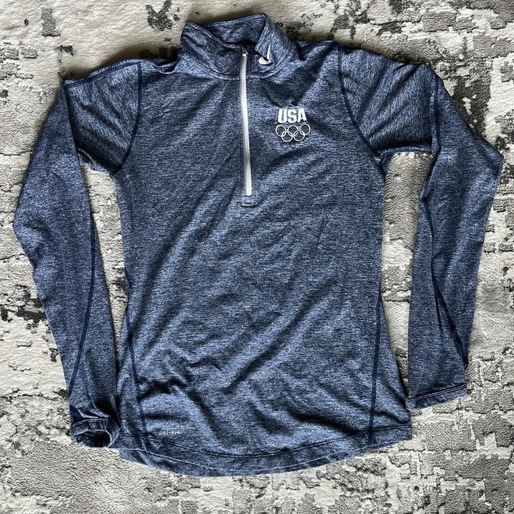 Very soft, Nike Dri-Fit quarter zip, US olympic team branded!